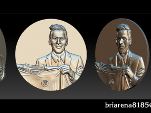 lionel messi 3Dプリントモデル