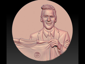 lionel messi 3Dプリントモデル