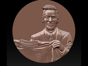 lionel messi 3Dプリントモデル