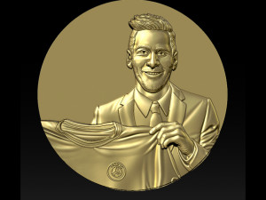 lionel messi 3Dプリントモデル