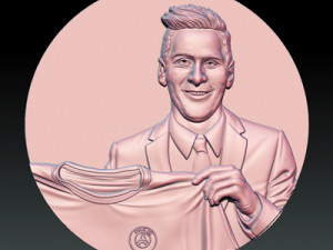 lionel messi 3Dプリントモデル