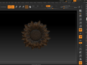sunflower pendant jewelry 3D-printmodel