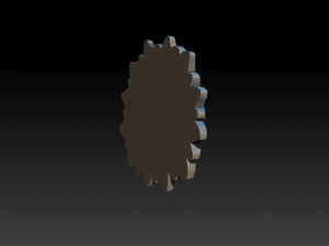 sunflower pendant jewelry 3D-printmodel