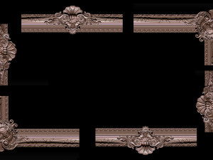 classical carved frame 3D Print Model