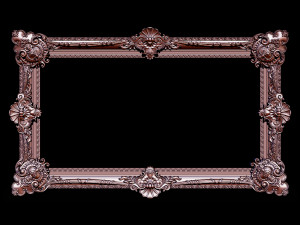 classical carved frame Model do druku 3D