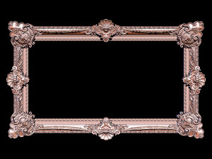classical carved frame Model do druku 3D