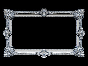 classical carved frame Model do druku 3D