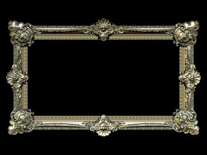 classical carved frame Model do druku 3D