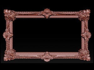 classical carved frame Model do druku 3D