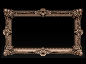 classical carved frame Model do druku 3D