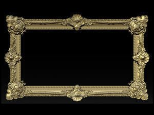 classical carved frame Model do druku 3D