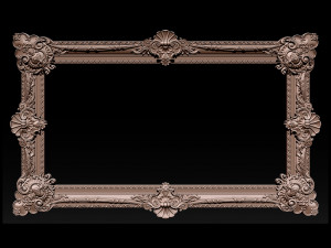 classical carved frame Model do druku 3D