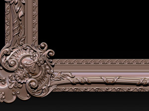 classical carved frame Model do druku 3D