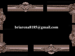 classical carved frame Model do druku 3D