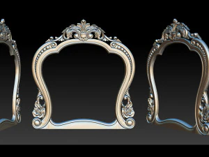 클래식 조각 프레임 3D 프린트 모델