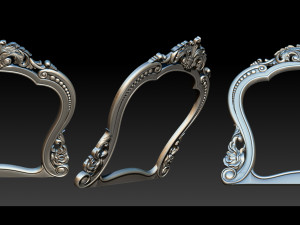classical carved frame 3Dプリントモデル