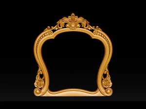 classical carved frame 3D Print Model