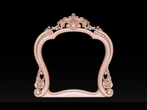 classical carved frame 3Dプリントモデル