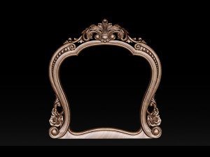 classical carved frame 3Dプリントモデル
