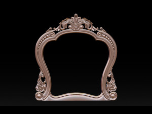 classical carved frame 3Dプリントモデル