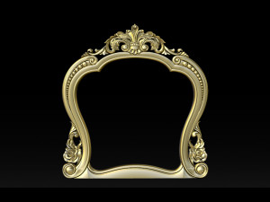 classical carved frame 3Dプリントモデル