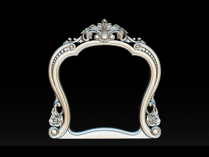 classical carved frame 3Dプリントモデル