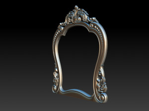 classical carved frame 3Dプリントモデル