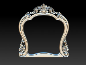 classical carved frame 3Dプリントモデル