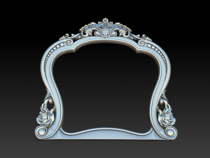 classical carved frame 3Dプリントモデル