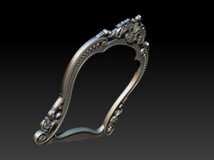 classical carved frame 3Dプリントモデル