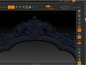 classical carved frame 3Dプリントモデル
