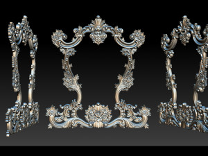 classical carved frame 3D-Druckmodell