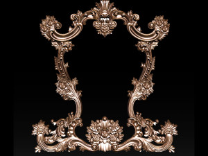 classical carved frame 3D-Druckmodell