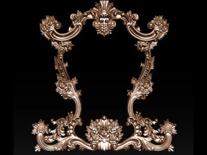 classical carved frame 3D Print Model