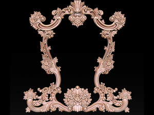 classical carved frame 3D-Druckmodell
