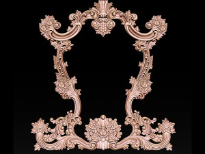 classical carved frame 3D Print Model
