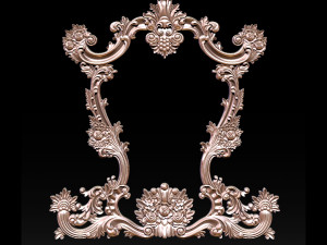 classical carved frame 3D-Druckmodell