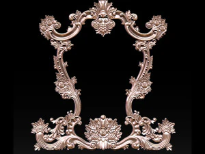 classical carved frame 3D Print Model