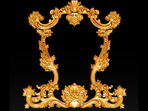 classical carved frame 3D-Druckmodell