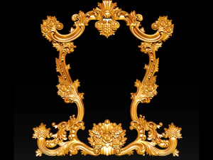 classical carved frame 3D Print Model