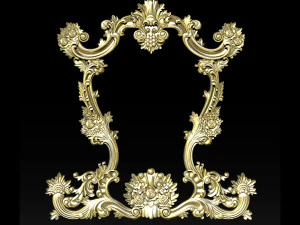 classical carved frame 3D Print Model