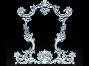classical carved frame 3D-Druckmodell