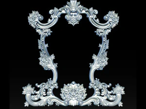 classical carved frame 3D Print Model