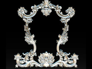 classical carved frame 3D Print Model