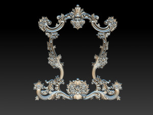 classical carved frame 3D-Druckmodell