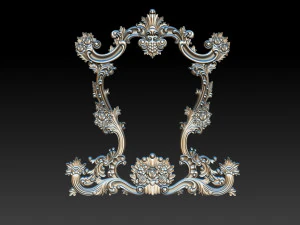 classical carved frame 3D Print Model