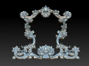 classical carved frame 3D Print Model
