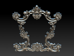 classical carved frame 3D-Druckmodell