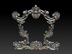classical carved frame 3D Print Model