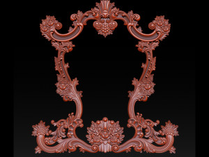 classical carved frame 3D-Druckmodell